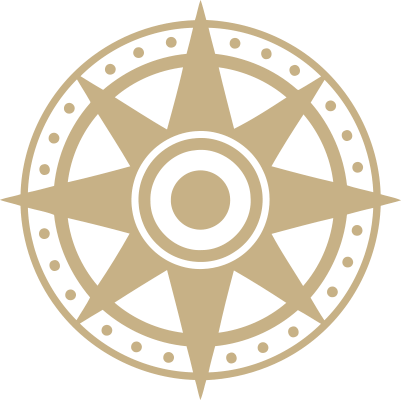 compass logo symbol gold